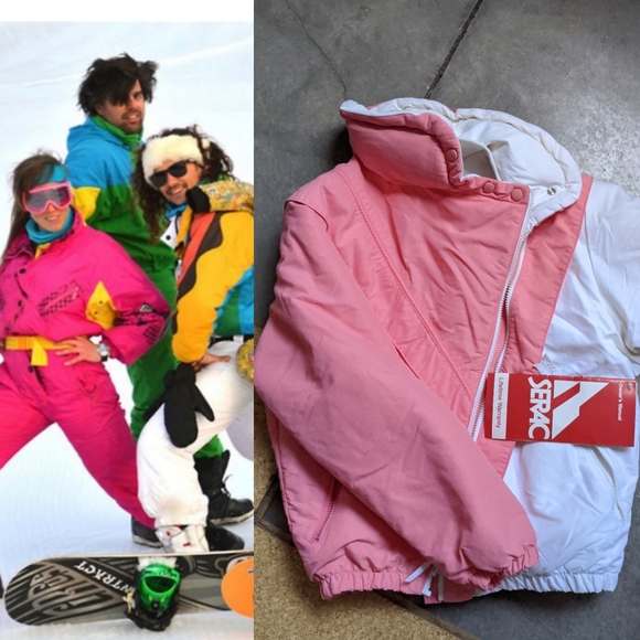 Nwt vintage peach fuzz PASTEL puffer by 80s Serac copied by Perfect Mome… - Picture 5 of 9